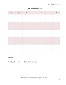 goal journal calendar