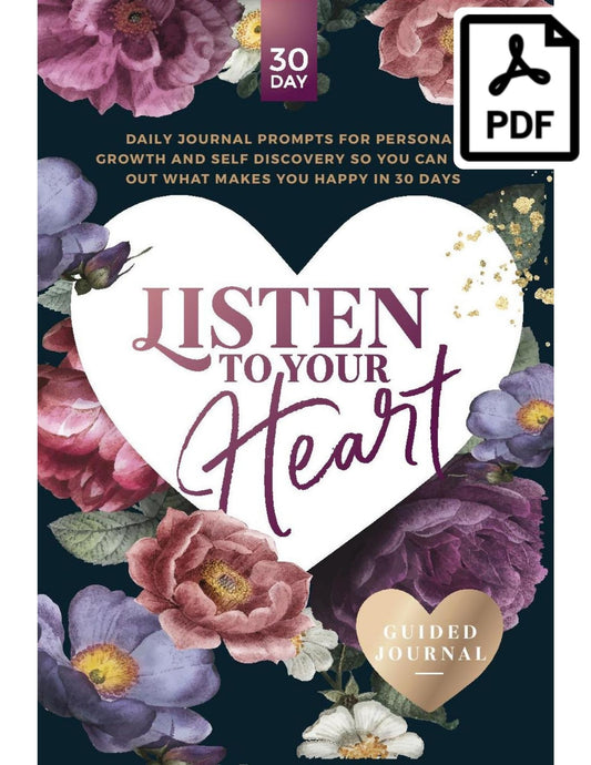 listen to your heart guided journal
