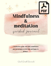 Load image into Gallery viewer, mindfulness and meditation guided journal pdf