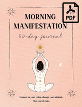 Load image into Gallery viewer, morning manifestation journal guided